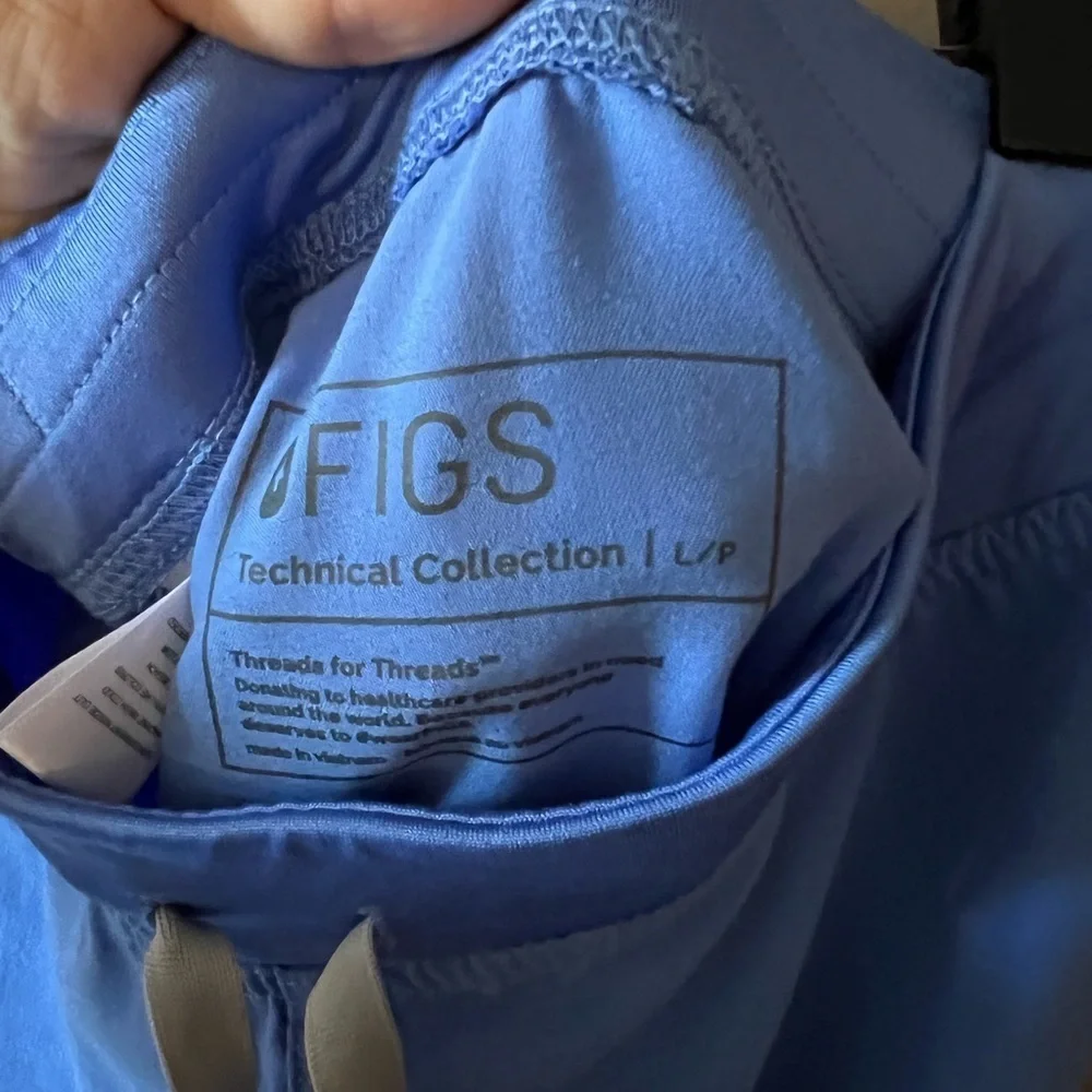 FIGS Blue Straight Leg Scrub Pants - Picture 6 of 6